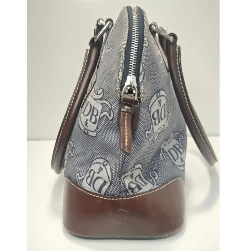 vintage Y2K Dooney & Bourke Blue brown DB satchel